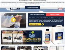 Tablet Screenshot of clean-boat.com